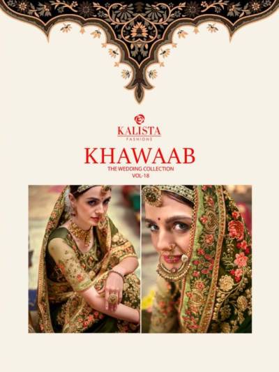 Khwaab vol 18 By Kalista Designer Embroidery Sarees For Women